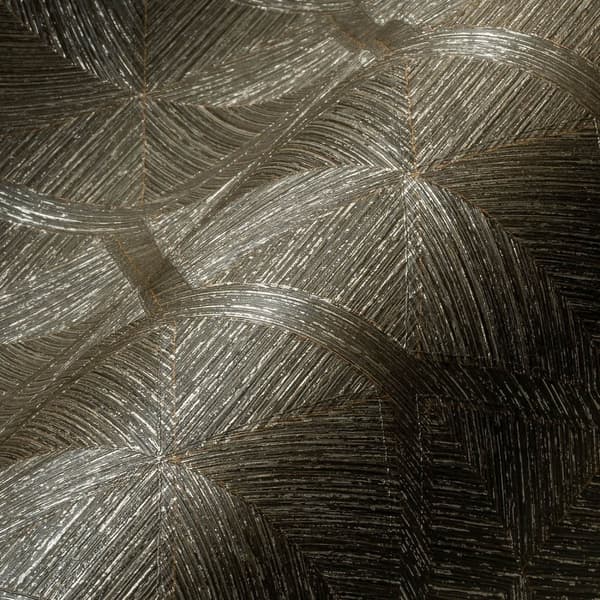 Non woven-tapet metalliska höjdpunkter Profhome 386904-GU texturerad glansigt färg oliv brun oliv guld 5,33 m2