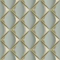 Miniatyrbild 1 av 6: Non woven-tapet grafisk Profhome 386913-GU lätt texturerad matt färg grön guld mint grön 5,33 m2
