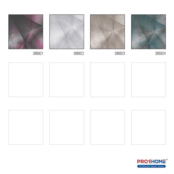 Non woven-tapet grafisk Profhome 386923-GU lätt texturerad skimrande färg brun taupe beige grå 5,33 m2