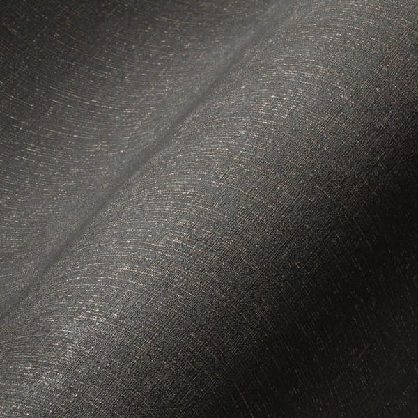 Non woven-tapet metalliska höjdpunkter Profhome 386941-GU lätt texturerad matt färg antracit koppar mörkgrå 5,33 m2