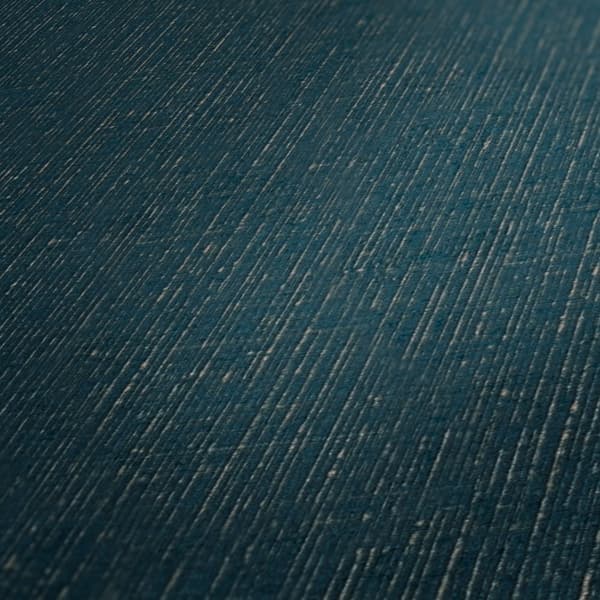Non woven-tapet metalliska höjdpunkter Profhome 386944-GU lätt texturerad matt färg blå guld teal 5,33 m2