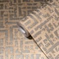 Pikkukuva 3 / 7: Kuitutapetti metalliset kohokohdat Profhome 386952-GU rakenteellinen kimalteleva kuvio matta tausta väri ruskea hopea beige kulta 5,33 m2