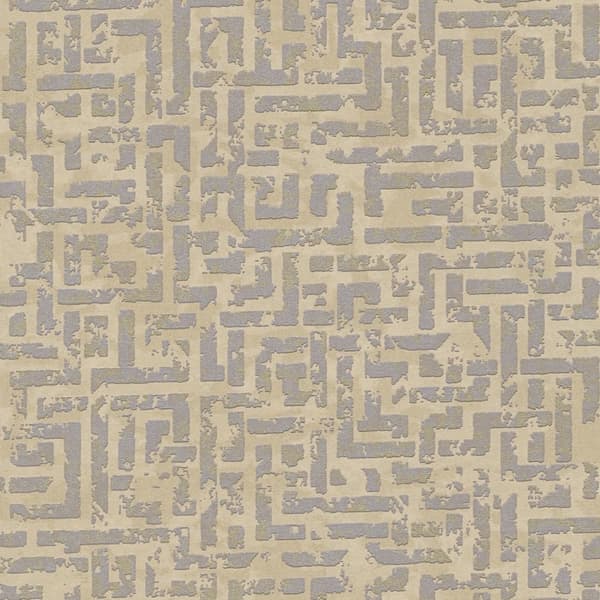 Kuitutapetti metalliset kohokohdat Profhome 386952-GU rakenteellinen kimalteleva kuvio matta tausta väri ruskea hopea beige kulta 5,33 m2