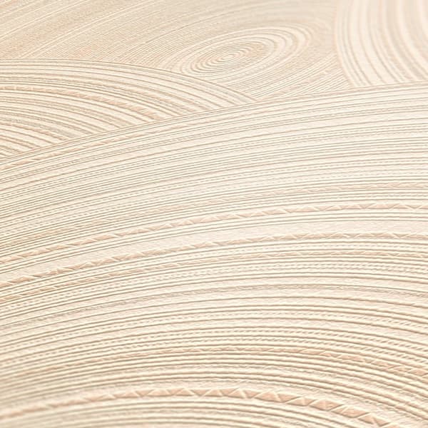 Non woven-tapet grafisk Profhome 386963-GU texturerad glittrande mönster matt bakgrund färg grädde silver ostron vit 5,33 m2