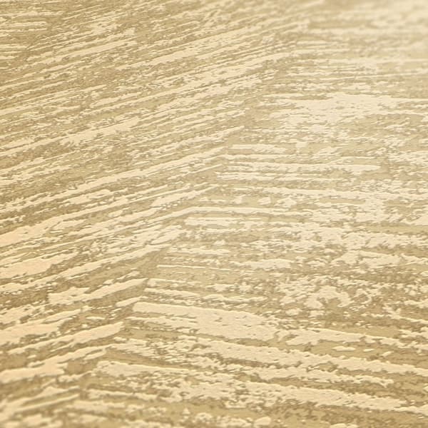 Non woven-tapet Chevron mönster Profhome 386972-GU texturerad matt färg elfenben guld gul sandfärgad 5,33 m2