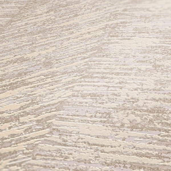 Ikke-vævet tapet chevron mønster Profhome 386973-GU tekstureret mat farve beige grå beige creme 5,33 m2