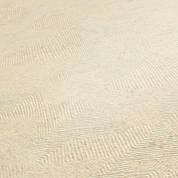 Non woven-tapet metalliska höjdpunkter Profhome 386981-GU lätt texturerad skimrande färg grädde beige silver 5,33 m2
