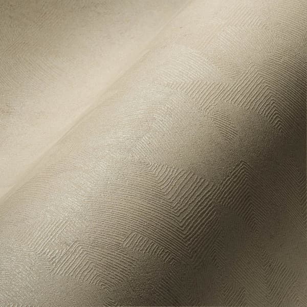 Non woven-tapet metalliska höjdpunkter Profhome 386982-GU lätt texturerad skimrande färg beige platina elfenben 5,33 m2