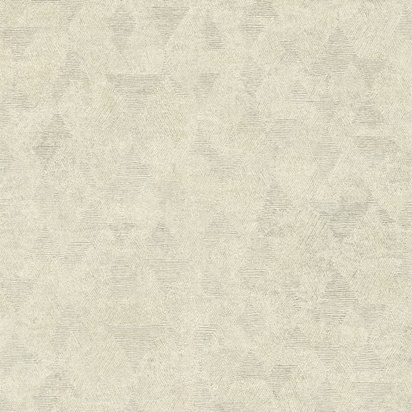 Non woven-tapet metalliska höjdpunkter Profhome 386982-GU lätt texturerad skimrande färg beige platina elfenben 5,33 m2