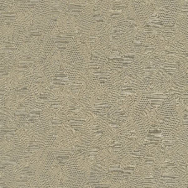 Non woven-tapet metalliska höjdpunkter Profhome 386983-GU lätt texturerad glansigt färg guld grå beige brons brun beige 5,33 m2