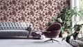 Miniatyrbild 5 av 7: Non woven-tapet Toile de Jouy Profhome 387004-GU lätt texturerad matt färg rosa röd svart 5,33 m2