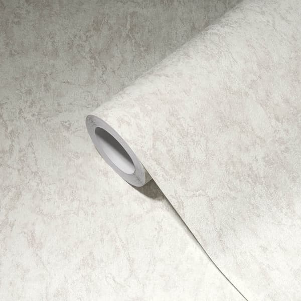 Non woven-tapet ton sur ton Profhome 387011-GU lätt texturerad matt färg grädde ljus grå beige 5,33 m2