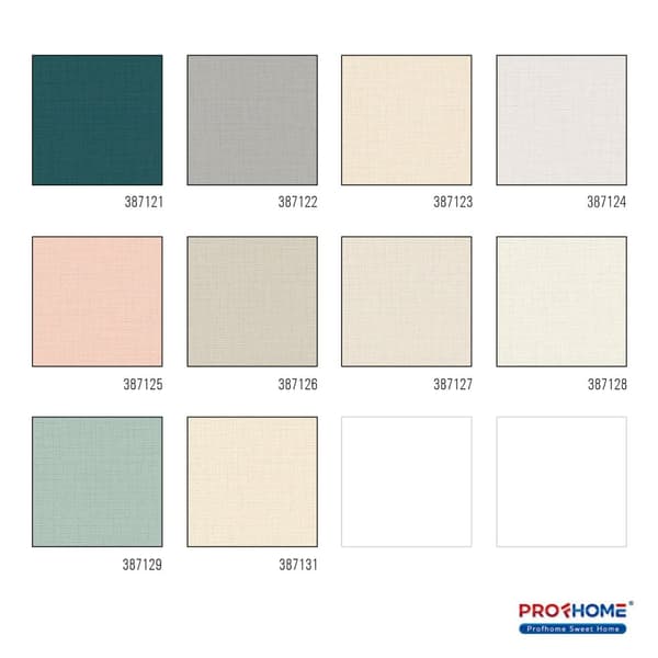 Non woven-tapet tyg utseende Profhome 387128-GU lätt texturerad matt färg grädde ljus grå 5,33 m2