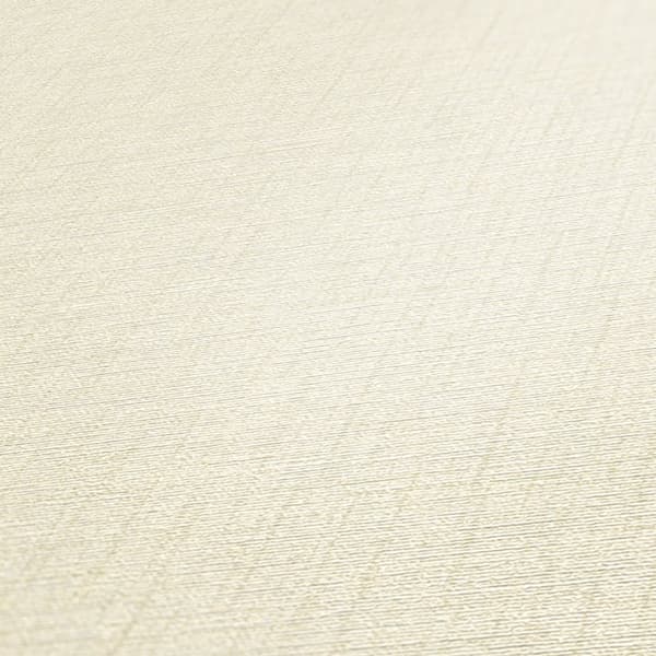 Non woven-tapet tyg utseende Profhome 387128-GU lätt texturerad matt färg grädde ljus grå 5,33 m2