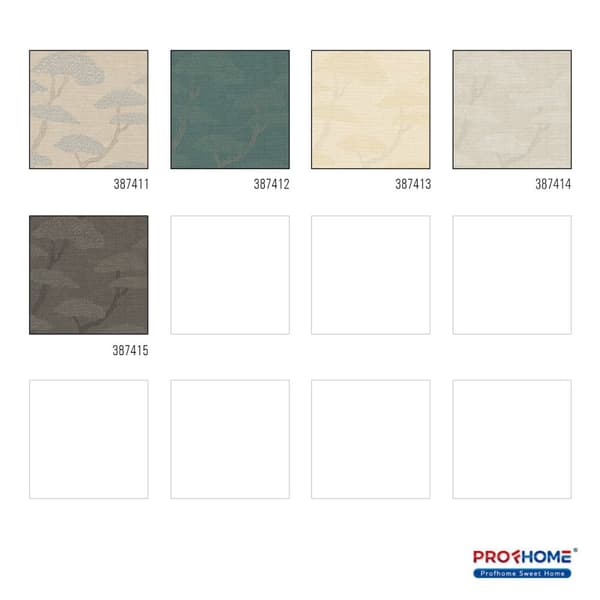 Non woven-tapet skog Profhome 387415-GU lätt texturerad matt färg brun beige antracit 5,33 m2