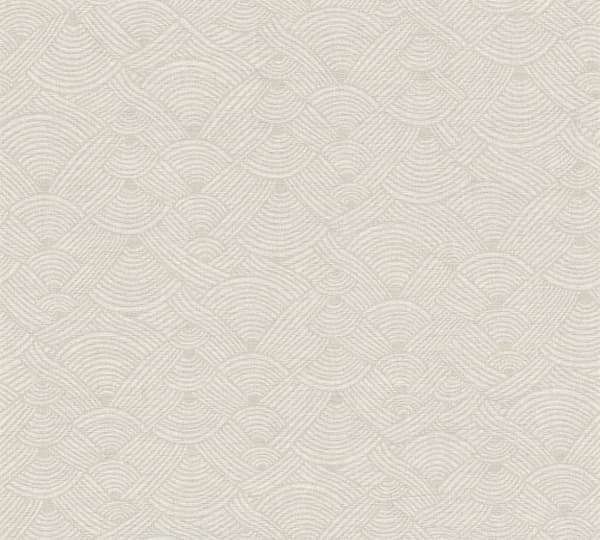 Non woven-tapet grafisk Profhome 387425-GU lätt texturerad matt färg beige vit taupe 5,33 m2