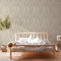 Pikkukuva 6 / 8: Kuitutapetti geometrinen Profhome 387431-GU hieman rakenteellinen hohtaa väri beige harmaa kerma 5,33 m2