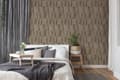 Miniatyrbild 7 av 8: Non woven-tapet geometrisk Profhome 387433-GU lätt texturerad skimrande färg brun guld grå 5,33 m2