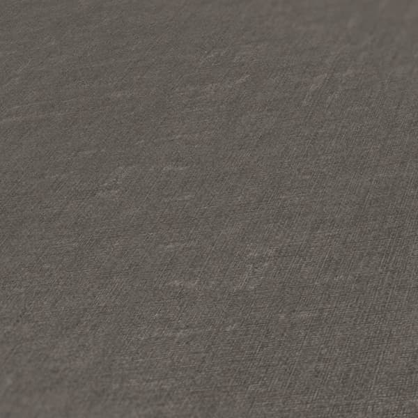 Non woven-tapet tyg utseende Profhome 387454-GU lätt texturerad matt färg brun antracit mörkgrå 5,33 m2