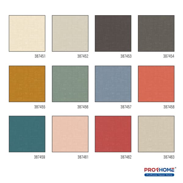 Non woven-tapet tyg utseende Profhome 387458-GU lätt texturerad matt färg orange lax rosa röd orange 5,33 m2