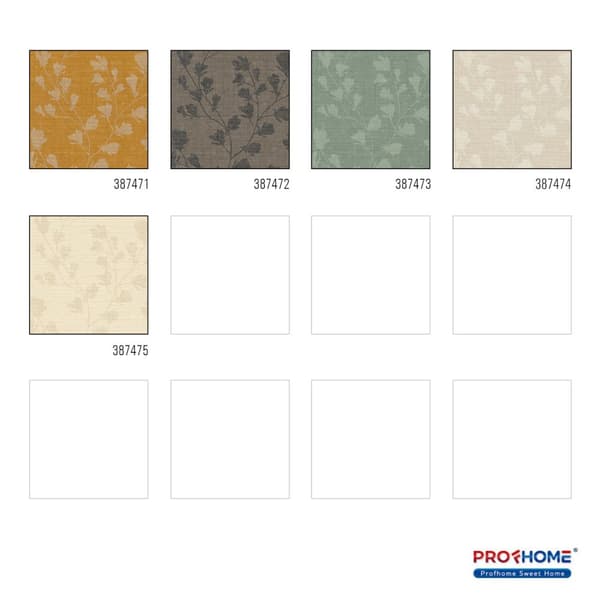 Non woven-tapet tyg utseende Profhome 387472-GU lätt texturerad matt färg brun antracit svart 5,33 m2