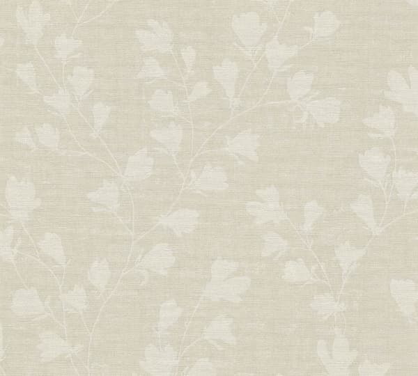 Non woven-tapet tyg utseende Profhome 387474-GU lätt texturerad matt färg beige grå taupe 5,33 m2