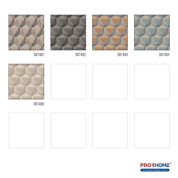 Non woven-tapet retro Profhome 387481-GU lätt texturerad matt färg beige grå taupe antracit 5,33 m2