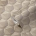 Miniatyrbild 4 av 8: Non woven-tapet retro Profhome 387485-GU lätt texturerad matt färg grädde elfenben beige grå 5,33 m2