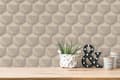 Miniatyrbild 6 av 8: Non woven-tapet retro Profhome 387485-GU lätt texturerad matt färg grädde elfenben beige grå 5,33 m2
