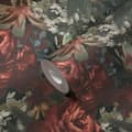 Miniatyrbild 4 av 8: Non woven-tapet blomster Profhome 385091-GU slät matt färg röd grön svart beige 5,33 m2