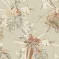 Miniatyrbild 1 av 8: Non woven-tapet exotisk Profhome 387252-GU slät matt färg beige orange brun ljusgrön 5,33 m2