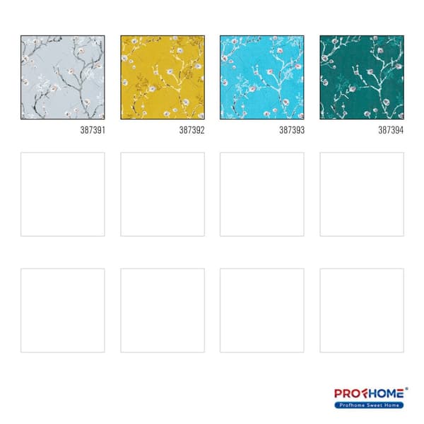 Non woven-tapet Asien Profhome 387394-GU slät matt färg turkos teal vit grå 5,33 m2