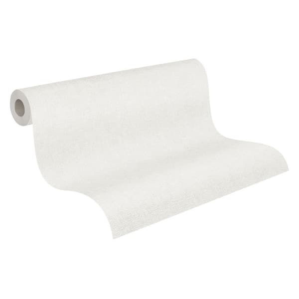 Non woven-tapet stuckatur utseende Profhome 306461-GU lätt texturerad skimrande färg grädde vit 5,33 m2