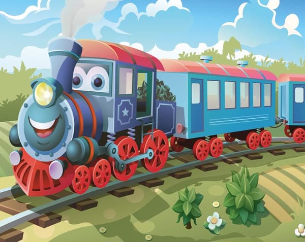 Traintastic tapet 243 x 203 cm