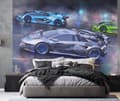 Miniatyrbild 1 av 3: Neon Superbil tapet 243 x 305 cm