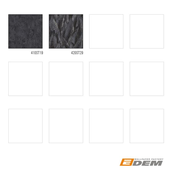 Non woven-tapet stuckatur utseende EDEM 410ST19 lätt texturerad metalliska höjdpunkter färg antracit grå brun silver 10,65 m2