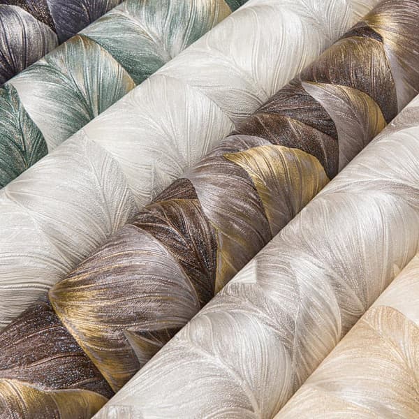 Non woven-tapet blomster EDEM 420ST29 lätt texturerad glittrande färg antracit brun silver brons 10,65 m2
