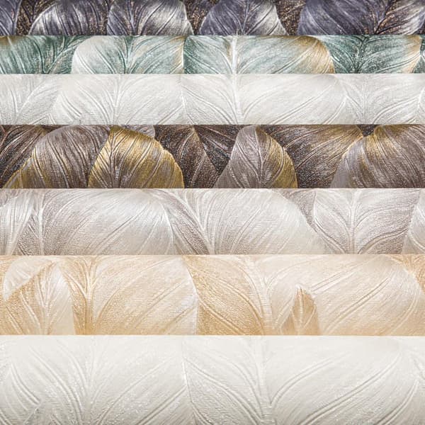 Non woven-tapet blomster EDEM 420ST29 lätt texturerad glittrande färg antracit brun silver brons 10,65 m2