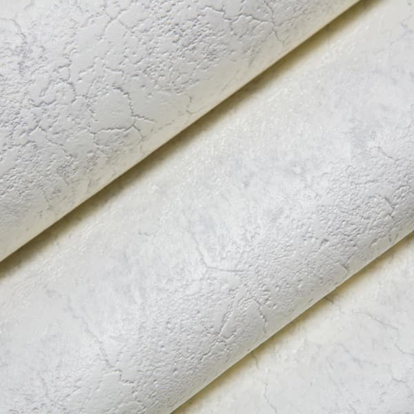 Non woven-tapet textur EDEM 807DN40 lätt texturerad matt färg vit ljus grå 10,65 m2