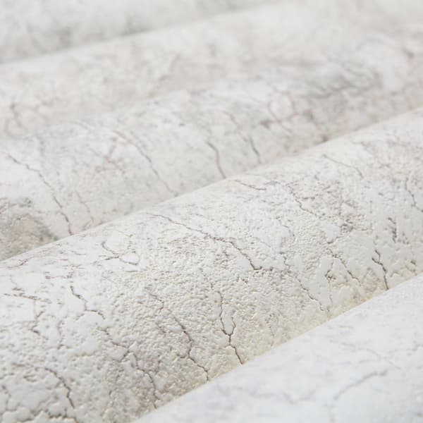 Non woven-tapet textur EDEM 807DN43 lätt texturerad matt färg grädde grå beige 10,65 m2