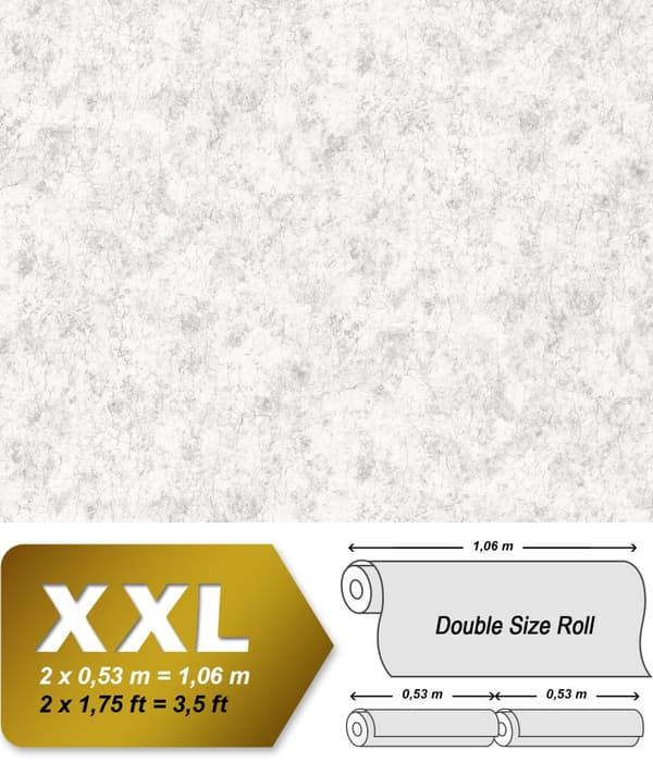 Non woven-tapet textur EDEM 807DN47 lätt texturerad matt färg grå sten grå 10,65 m2