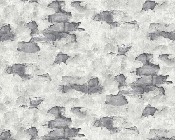 Non woven-tapet sten utseende EDEM 819DN57 lätt texturerad matt färg grå antracit mörkgrå 10,65 m2