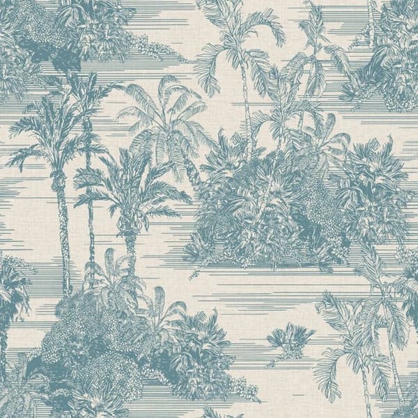 Muriva Eden Collection Tropical Toile tapet Blue 10m x 53cm