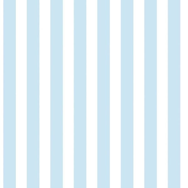 Galerie Tiny Tots 2 Regency Stripe Wallpaper Sky Blue 10m x 53cm