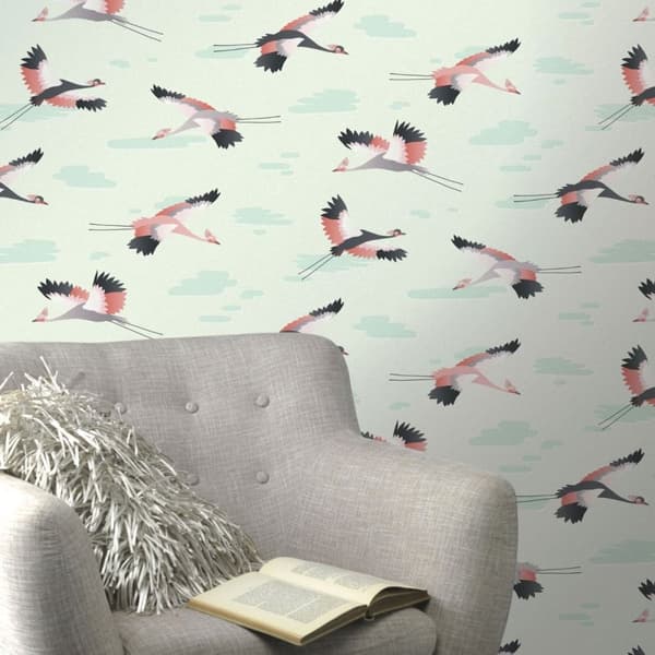 Rasch Crane Wallpaper