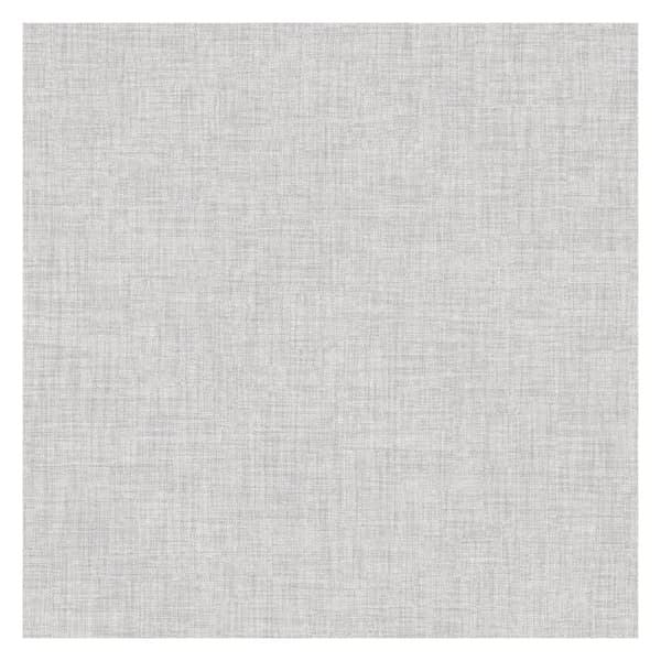 Muriva Cambric Fabric Effect Textured Wallpaper Grey 10m x 53cm