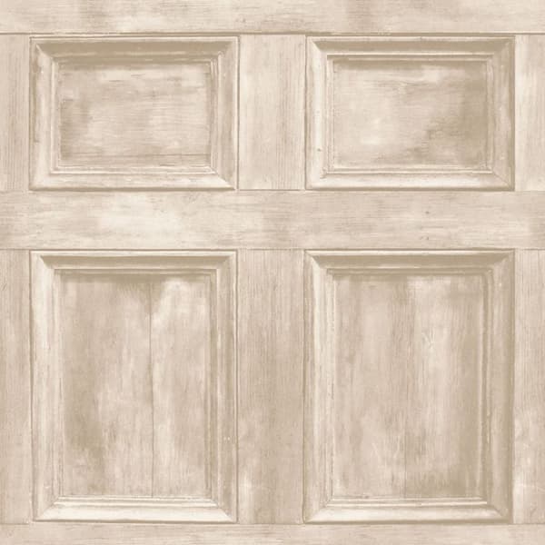 Fine Decor Distinctive Wood Panel Wallpaper Cream 10m x 52cm
