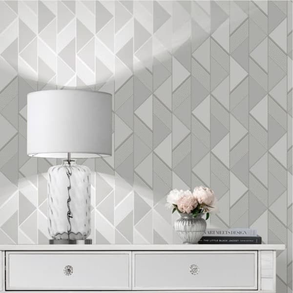 Muriva Lipsy Geometric Wallpaper
