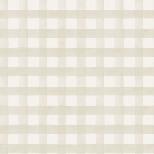 Holden Décor Akvarell Gingham tapet Beige One Size