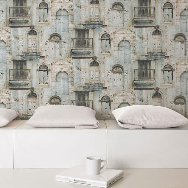 Galerie Global Fusion Village Doors Wallpaper